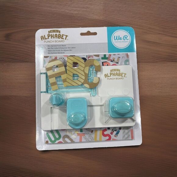 We R Memory Keepers Mini Alphabet Punch Board (New In Sealed Package) - Picture 3 of 4